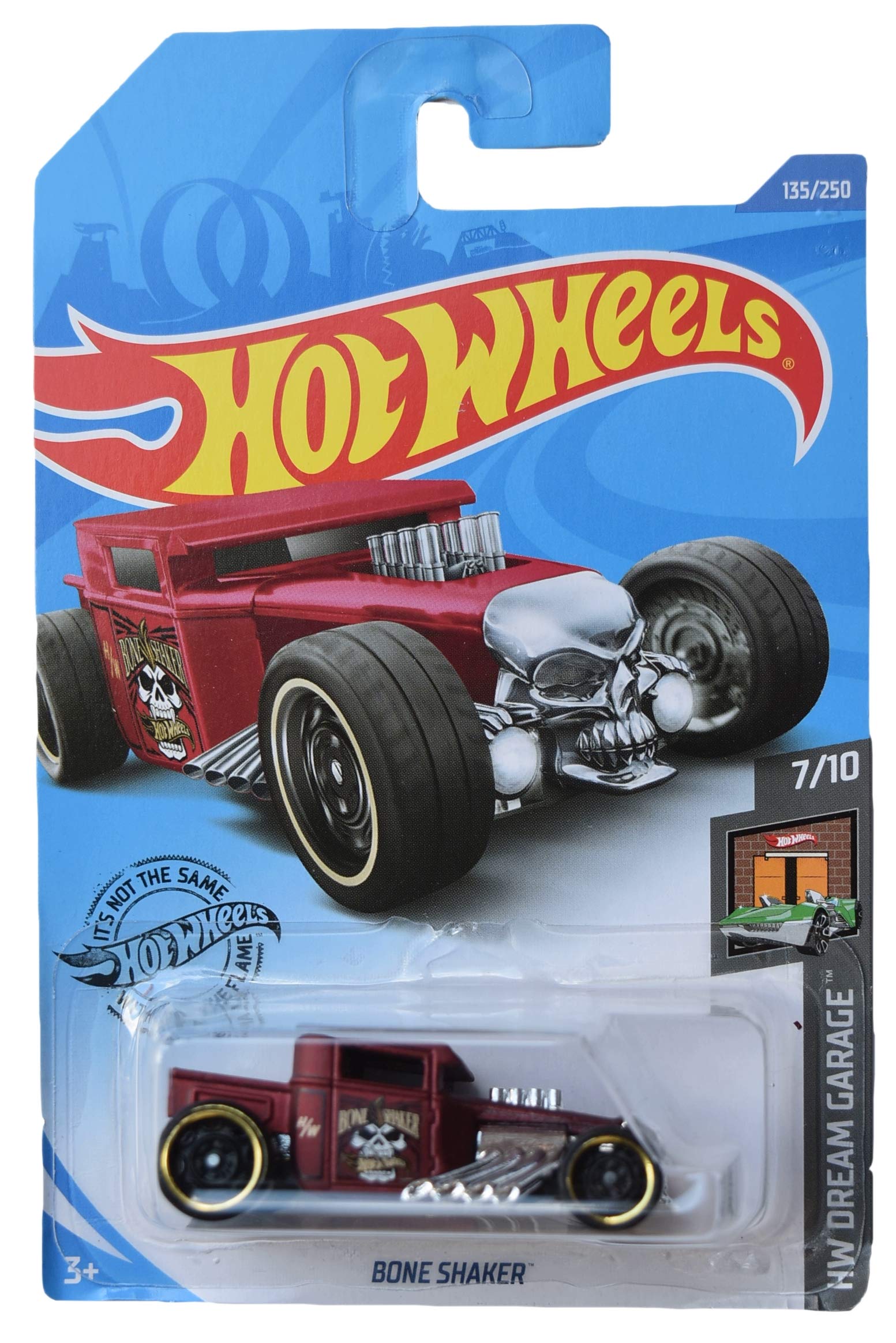 Amazon.com: Hot Wheels Dream Garage 7/10 Bone Shaker 135/250, red